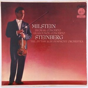 Dvorak/Glazounov: Violin Concertos Milstein LP Vinyl Record Capitol P8382 Gold